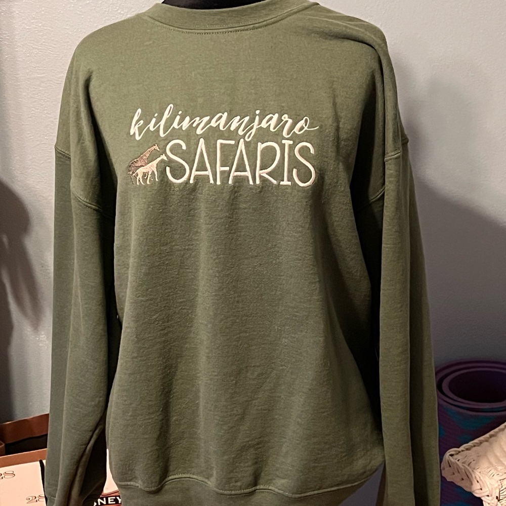 Kilimanjaro Safaris Green Sweatshirt